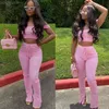 Summer Designer Women Tracksuits Short Outfits 2 Two Piece Set Casual Clothes Short Sleeve T-shirt Stacked Pants Suits Plus Size