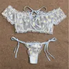 2024SS BRAS SETS PORNO SEXY underkläderuppsättning erotiska nät transparent underkläder söta tusensköna Lenceria erotica mujer sexi top med underpants262w