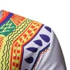 White Dashiki Print African Clothing Men Short Sleeve Slim Fit Fashion Tee Shirt Homme Hip Hop Hipster Tshirt Male Camisetas 2XL 210522