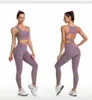 Deux pièces sans couture femmes yoga ensemble d'entraînement vêtements de sport vêtements de sport fitness soutien-gorge levé taille haute leggings costumes de sport 210802