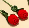 Подарочные свадебные коробки в форме розы коробка для колец мини милые красные футляры для колец дисплей упаковка ювелирных изделий