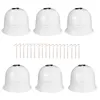 12 6pcs 10 재사용 가능한 플라스틱 온실 정원 Cloche Dome Plant Covers Frost Guard Ze Protection 210615199J