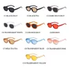 Lunettes de soleil Femmes ovales Small Frame Vintage Eyewear Brand Designer Sun Glasse Hip-Hop Okulary 3174