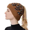 Beanie/Skull Caps Fashion herfst en winter warme oorbescherming Leopard gebreide dameshoed Davi22