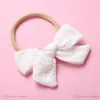 Baby Hair Accessories Headbands Childrens Cotton Bows Nylon Bowknot Soft Kids Head Bands Infant Accessory Princess B4966