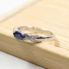 Natural Sapphire Ring 36mm Gemstone Silver 925 Från kinesisk gruva 2202096889289