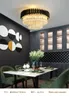 nowoczesny kryształowy żyrandol do sufitu salon jadalnia czarna lampa Cristal Luksusowe dekoracje domowe oświetlenie