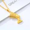 Egyptian Pharaoh Necklace Hip-Hop Chain Unisex Jewelry Stainless Steel Gold For Women Christian Religious African Gifts Chains