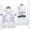 f1 racing formula one team zipper customizable logo jacket coat clothes men