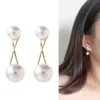 Brincos para estudar pérola para mulheres simples brinco pequeno moda orelha jóias presente de casamento mujer boucle doreille cristal coreano