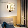 Wall Lamps Metal Lustre Led Light Modern Indoore Lamp Home For Living Room Bedroom Bedside Dining Simplicty Decoration