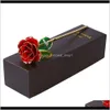 Dekorative Blumen Kränze Valentinstag 24K vergoldete Rose mit Verpackungsbox für Geburtstag Muttertag Jubiläumsgeschenk T200103 8Sqh6450483
