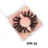 Cils 25mm 3D Faux Cils 100% Faits À La Main Faux Cils Grand Long Dramatique Fluffy Lashes Maquillage Extension De Cils Pour Les Yeux DHL GRATUIT