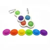 Anti-rat pionnier porte-clés puzzle jouet silicone amusant doigt bulle enfants adulte Simple soulagement de la pression conseil contrôleur8559677