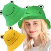 Parent-Kid Cartoon Frog Bucket Hat Panama Fishing Cap Cute Froggy Hat Man Women Bob Chapeau Outdoor Sun Fisherman Hats