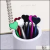 Ballpoint canetas escrevendo material de escritório escritório negócio industrial 1 pc 1.0mm cor aleatória coração bonito criativo lindo sereia cauda bola para