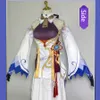 Genshin Impact Ganyu косплей костюм аниме Хэллоуин вечеринка Необычное платье Женщины сексуальные наряды парик ботинки рога реквизит игры костюм Y0913