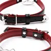 Articoli per massaggi Sex Metal PU Leather Cat Collar Fetishs Collana Bell Choker Costume BDSM Bondage Accessori erotici Giocattoli sessuali per donna