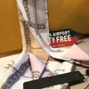 Sıcak Çanta Eşarp Bantlar Yeni Kadın Mektup Çiçek Ipek Scraves Üst Sınıf Çanta Eşarp Saç Bantları Baskılı Hijab Atkılar 8x120 cm
