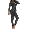 Jumpsuits das Mulheres Macacão Mulheres Jumpsuit Romper Sequin Sexy V Neck Festa Clube Long Elegante Feminino Playsuit Outono Macacões Atacado