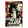 2021 Klasyczne filmy metalowe znaki malarstwa plakat ścienny Tin Signa Tablica Vintage Decor do baru do baru pub club man jaskini domek rozmiar talerzy