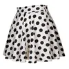 Skirts 7 Color Summer Women Mini Skater Skirt Runway Vintage Red Womens 2022 Sexy 50S 60S Cotton Polka Dot Pattern