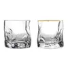 Whisky Wine Glass Cup Nordic Twisted Transparent Spirit Shot Creative Kitchen Drinkware Bar Cocktail Dricka glasögon