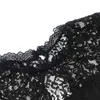 Women Sexy Lace Patchwork Hollow Out Dress Summer Chic O-Neck Short Sleeve See-Through Black Party A-Line Dress Vestidos 210416