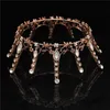 Barock vintage drottning kung krona för brud bröllop hår smycken kristall diadem prom huvudstycke tiaras och kronor tillbehör x0625