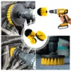 Set of 8 Power Scrubber Brush Drill All Purpose Scrubbing for Surface Grout Tile Tub Shower Kitchen Auto Care Cleaning Too