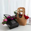 クリエイティブフラワーショップフラワーアートハンドバッグ包装袋折りたたみギフトバッグ花束フラワーアレンジメント紙袋