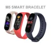 M5 M6 Vattentät Intelligent Band Smartwatch Arvband HD LED Color Screen Heartess Fitness Tracker Smart Health Wristband