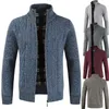 Automne et hiver Pull en laine pour hommes Pull chaud à manches longues vapores Cardigan Cardigan Veste pour homme 211221