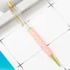 DIY Metalen Pen Lege Buis Zelfvulling Drijvende Glitter Gedroogde Bloem Crystal Pen Balpen Pennen Schoolkantoor Kantoorbehoeften Schrijven Levert 16 Kleuren