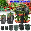 Planters POTS 3st Hanging Strawberry Plant Grow Bag 5/7/10 gallon Garden Flower Vegetable Planting