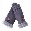 Fingerless Gloves & Mittens Hats, Scarves Fashion Aessories Miss M Womens Winter Outdoor Flamingo Pattern Touch Screen Warm Casual Fashionab