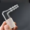 14mm 18mm mâle femelle verre vapeur fouet adaptateur 90 degrés extrême Q v-tour vaporisateur verre coude adaptateur pour Bongs narguilé