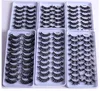 Handmade reutilizável 3D mink pestanas falsificadas curling up crisscross Natural longo espessura grava cílios extensões acessório de maquiagem para os olhos fáceis de usar DHL