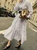 Chic Koreański temperament Retro Casual Khaki z długim rękawem Lapel Single Breasted Sukienka z pasem Vestidos Mujer Biały grzyb Luźny 210610