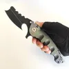 Begränsad anpassad version Heeter Kniveworks Man of War Tung Folding Kniv Svart S35VN Flipper Titan Knivar Utomhusutrustning Taktisk Camping Verktyg Perfekt EDC