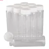 15 stycken 90ml 37 * 120mm Glasflaskor med vita plastkåpor Spice Container Candy Jars Vial DIY Craft for Wedding Gift Goods
