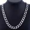 Heavy Huge Chain High Quality Silver Tone Stainless Steel Men's Necklace Curb Cuban jewelry 14mm Wide