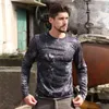 Tactical Military Camouflage T Shirt Men Breathable Quick Dry US Army Combat Full Sleeve Outwear T-shirt for Men S-3XL 210722