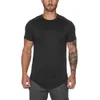 E-Baihui 2021 Sommar Ny Round Neck Sport Fitness T-shirt Mäns andningsbara Wicking Training Casual Solid Färg Kortärmad Cy1006