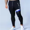 JOGGING Pantolon Erkekler Spor Sweatpants Pamuk Koşu Spor Salonu Joggers Trackpants Slim Fit Vücut Geliştirme Pantolon X0615