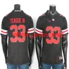 College fotboll Jersey Master Teague III Jersey Binjimen Victor KJ Hill NCAA Ohio State Buckeyes Tröjor Vit Svart Röd 150th