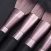 Cepillos de maquillaje p￺rpura Jet Professional Foundation Powder Sombra de sombra de ojos Rubismo Magno de herramientas de belleza de alta calidad Kit de belleza