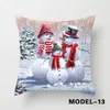 Creative Holiday Christmas Kraming Pillow Case Custom Nordic Style Printed Pillow Case Peach Skin Kudde täcker hushållsvaror grossist kan anpassas