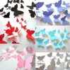 Butterfly na ścianę 3D PVC Lekkie motyle do domu naklejki ścienne dla dzieci Pokój dziecięcy sypialnia