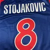 Nikivip Throwback Peja Stojakovic #8 Serbie Jugoslavija pays jersey imprimé PERSONNALISÉ n'importe quel numéro de nom 4XL 5xl 6XL jersey